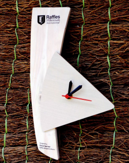 Wooden Clock Triangle